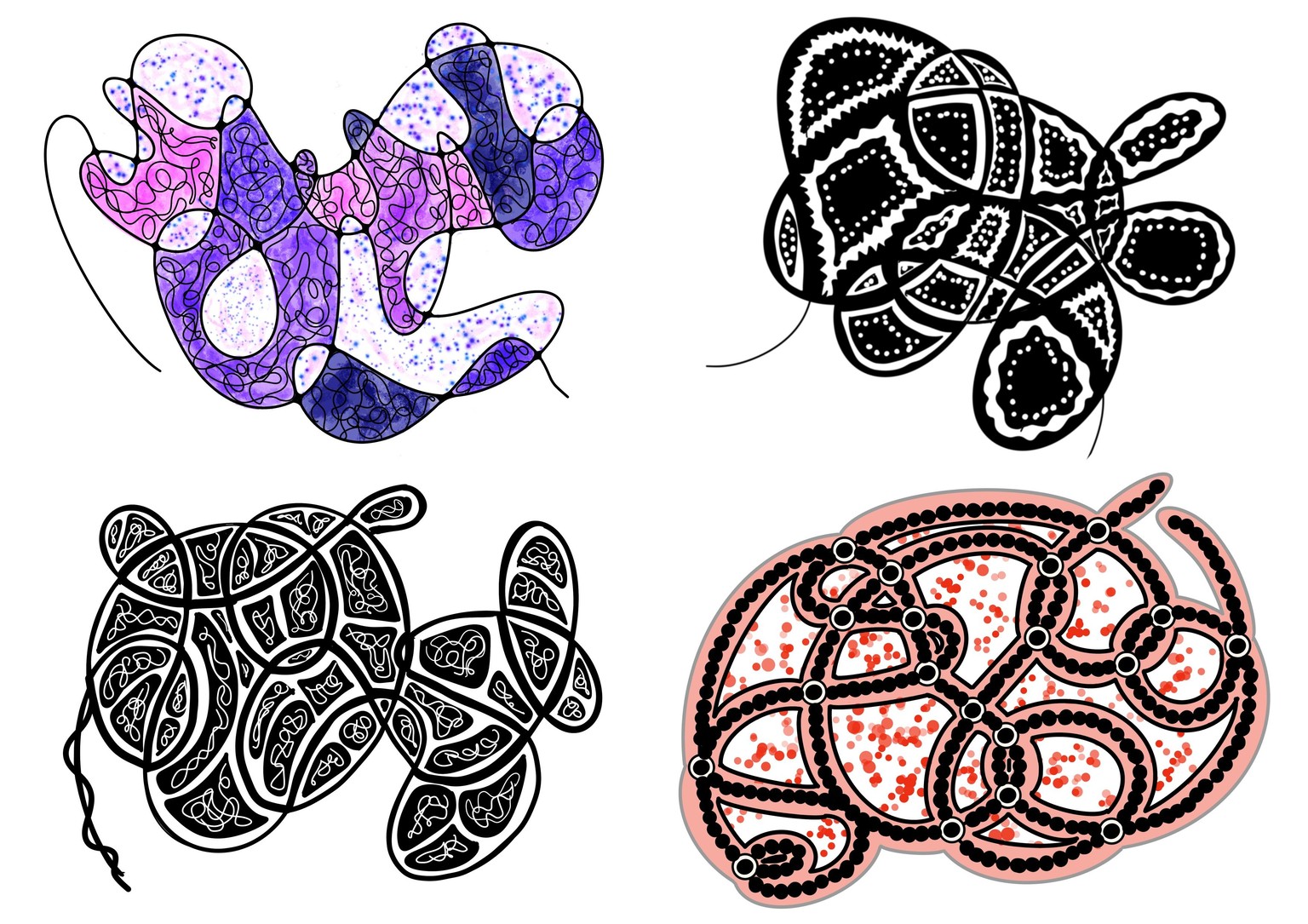 Neurographic art part 3 and four proud ladies! - image 1 - student project