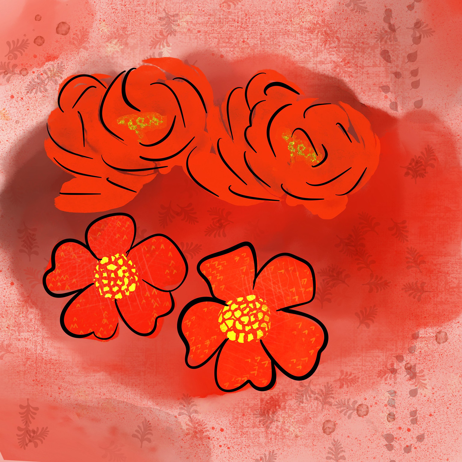 Red flowers!! - image 1 - student project