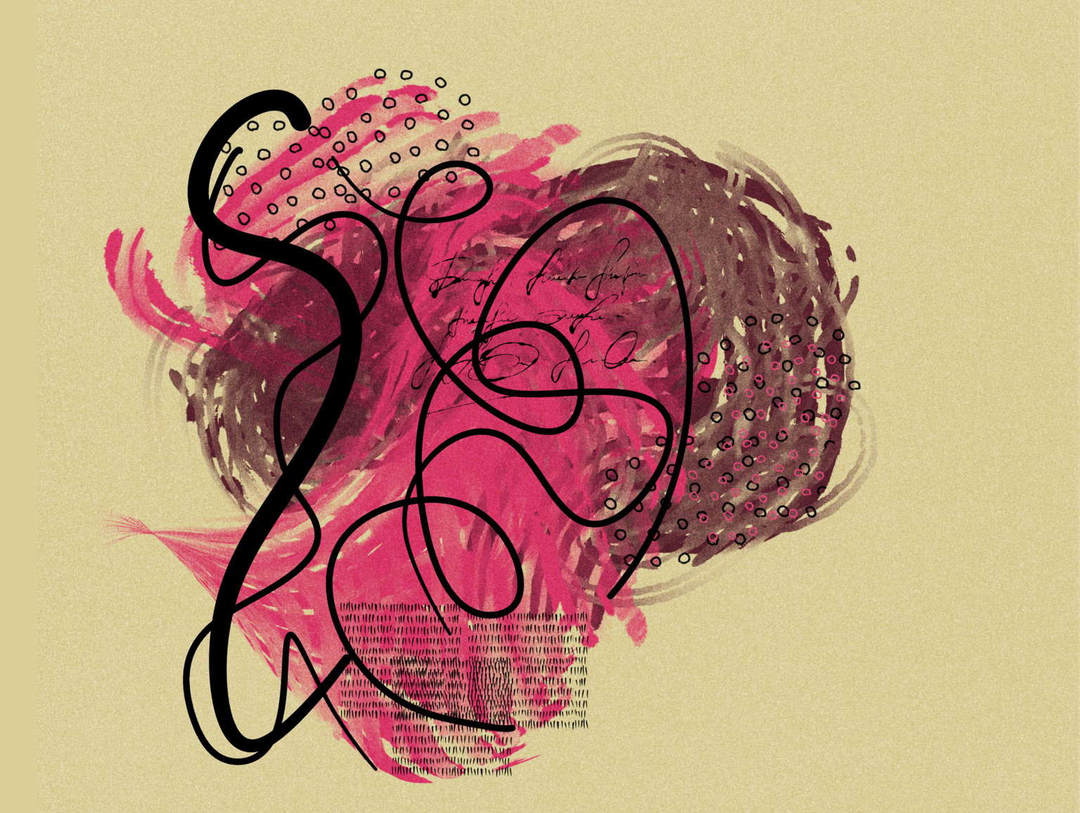 Graphite abstracts with Procreate - image 1 - student project