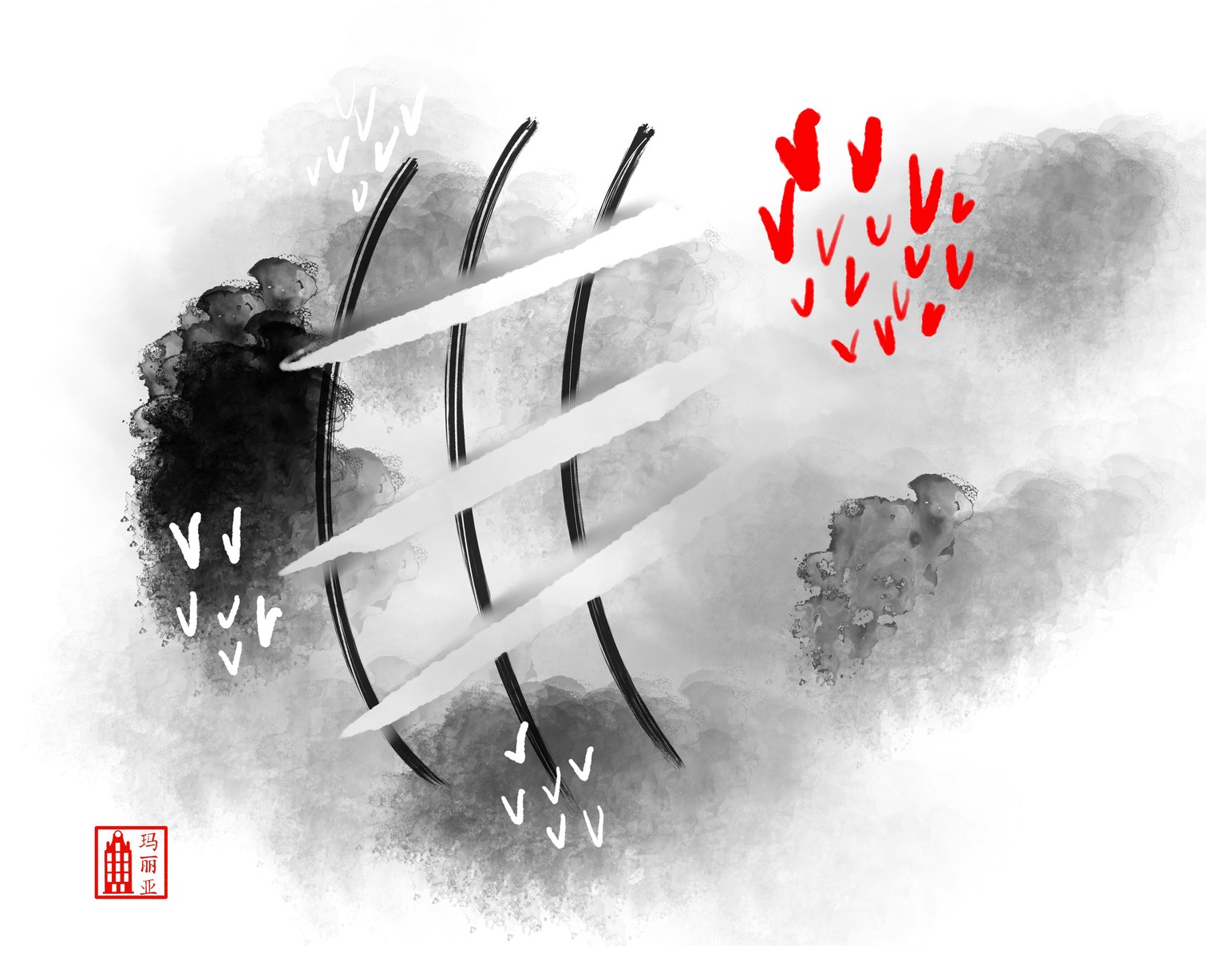 Abstract inking - image 9 - student project