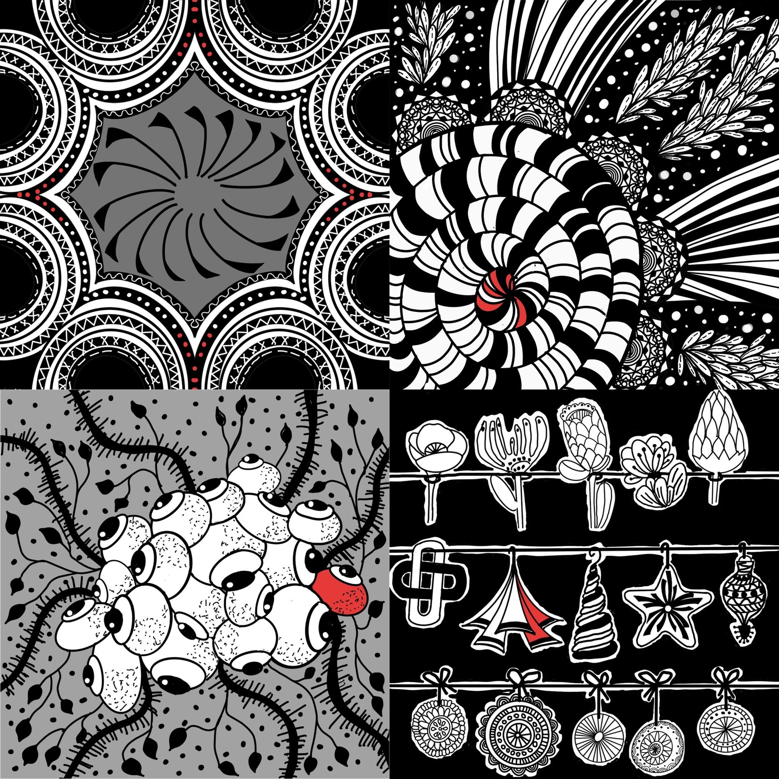 45 days of Zentangle with procreate - image 8 - student project