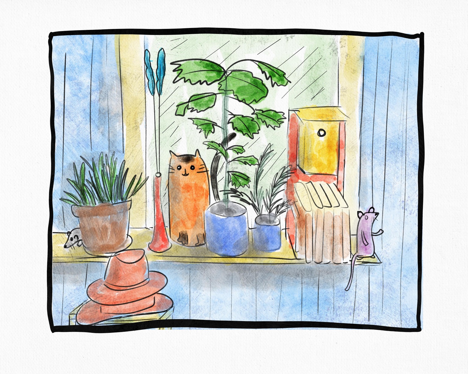 Wonky urban sketching - image 1 - student project