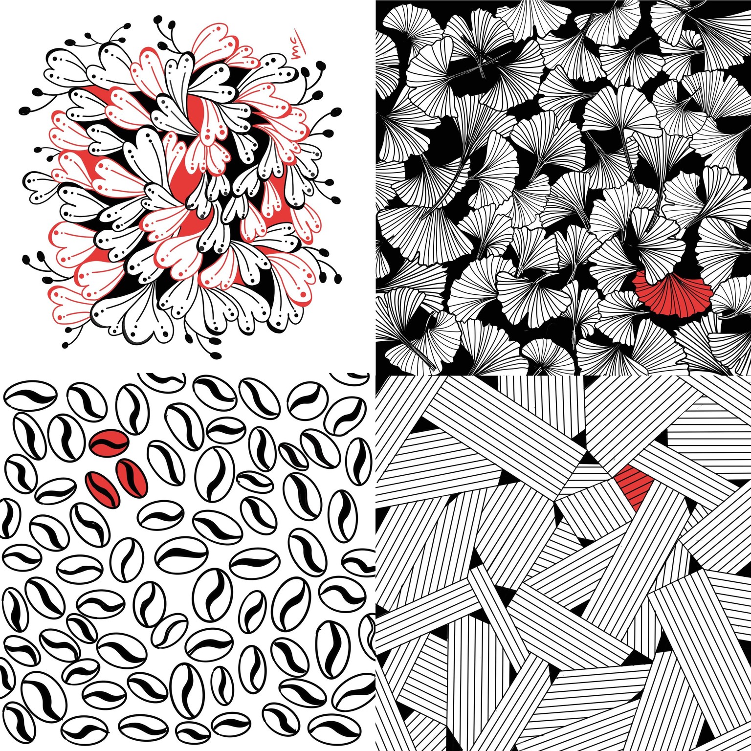 45 days of Zentangle with procreate - image 4 - student project