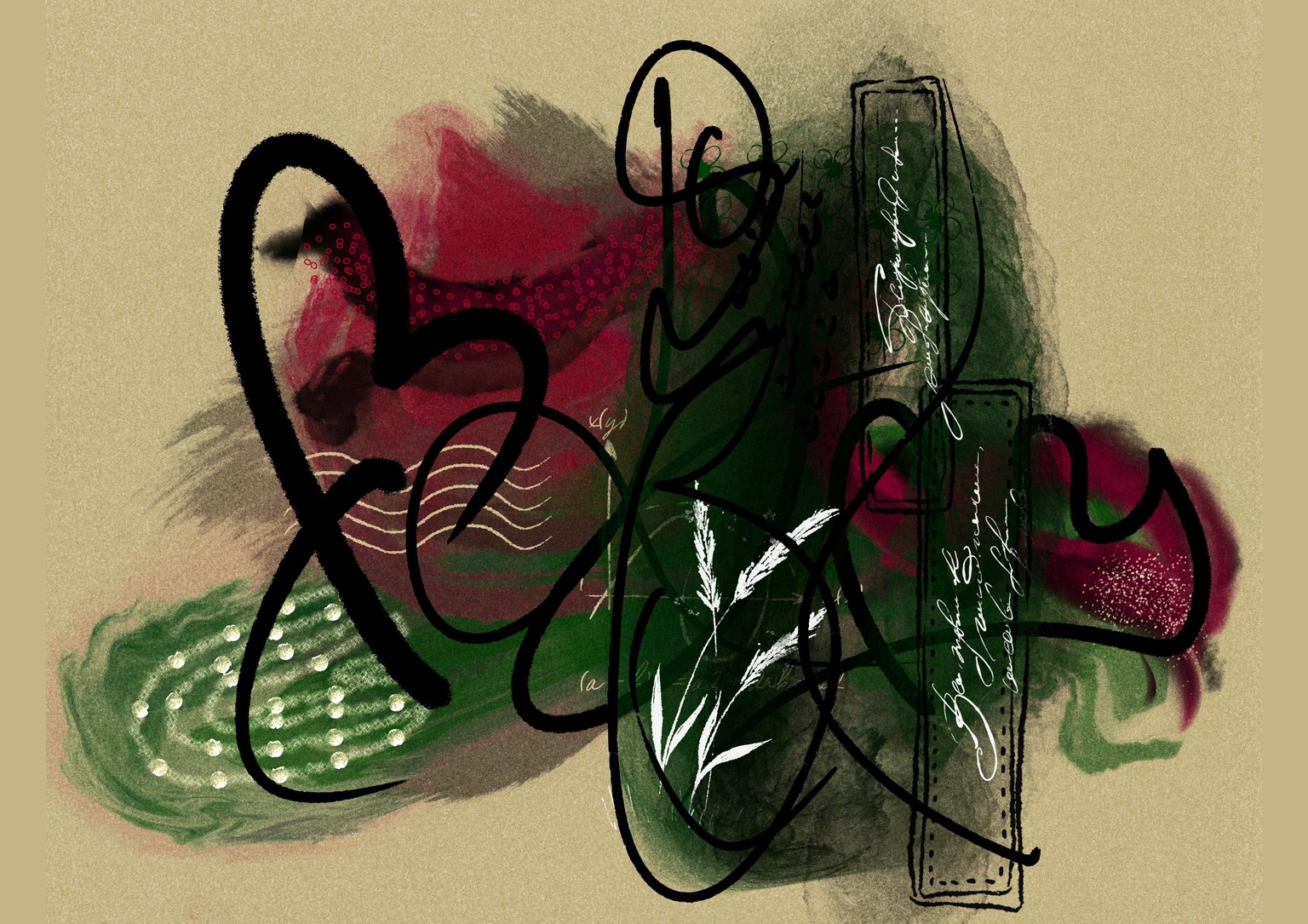 Graphite abstracts with Procreate - image 2 - student project