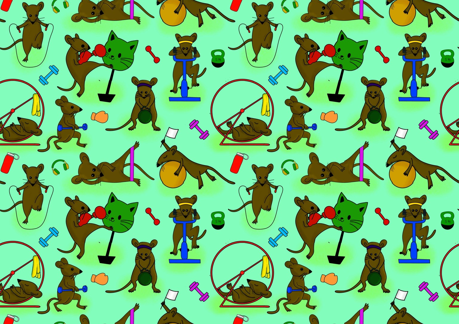 Seamless pattern with a story! - image 2 - student project