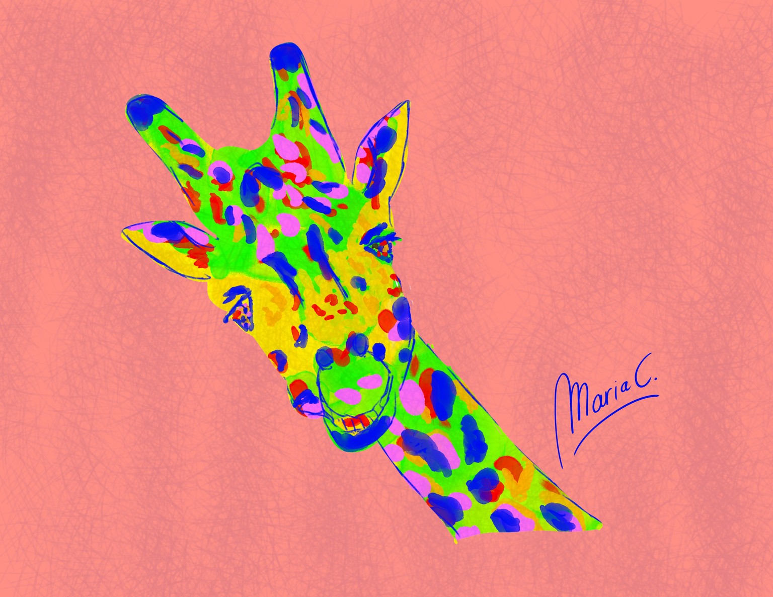 Colorful giraffe! - image 1 - student project