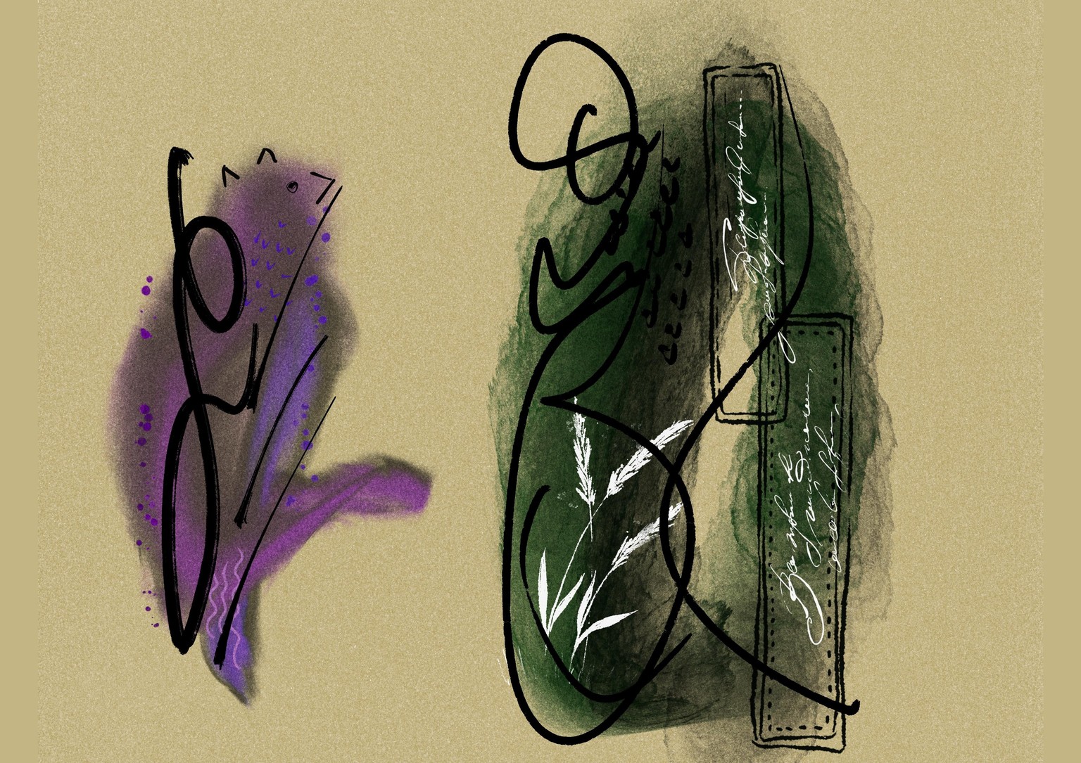 Graphite abstracts with Procreate - image 4 - student project