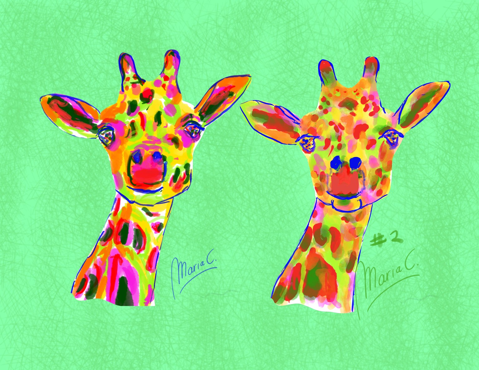 Colorful giraffe! - image 3 - student project