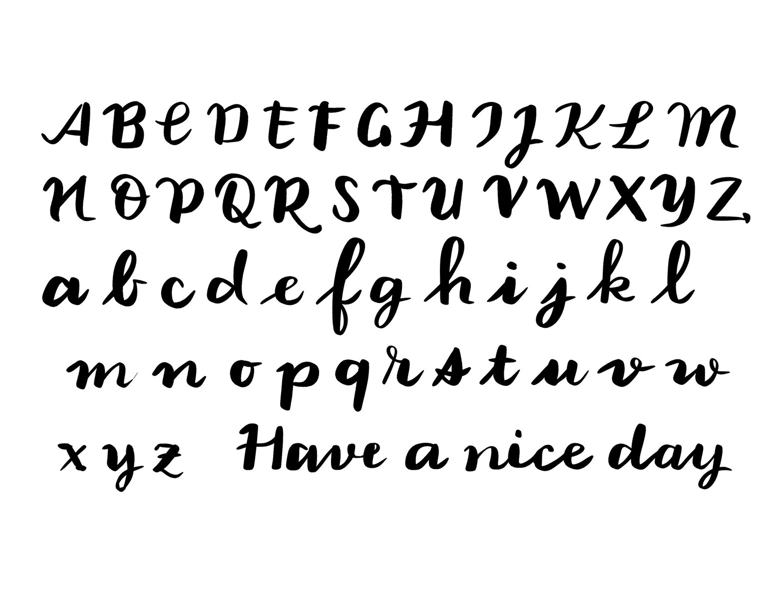 Brushlettering! - image 2 - student project