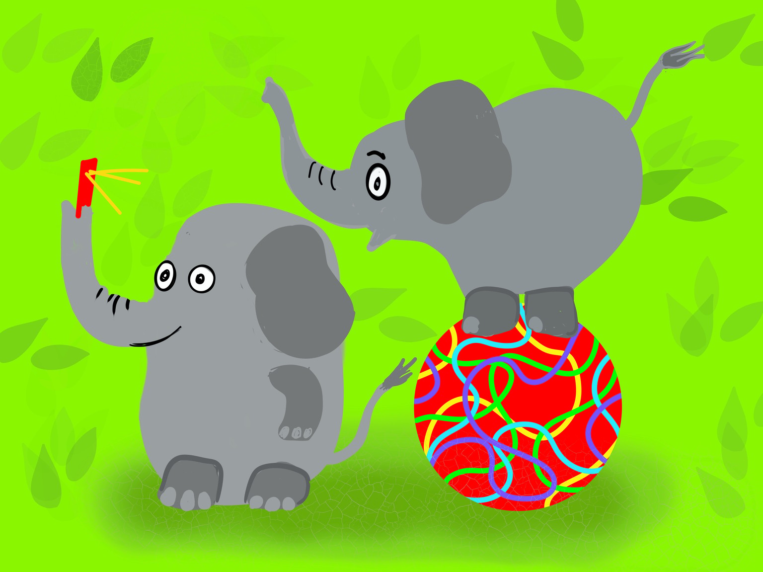 Cats and elephants with a selfie! - image 1 - student project