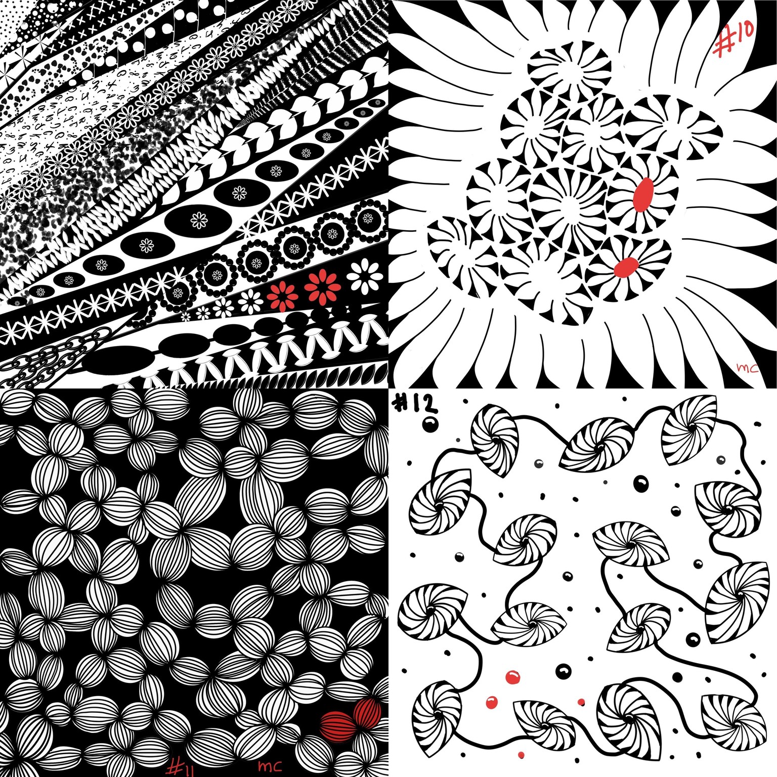 45 days of Zentangle with procreate - image 10 - student project