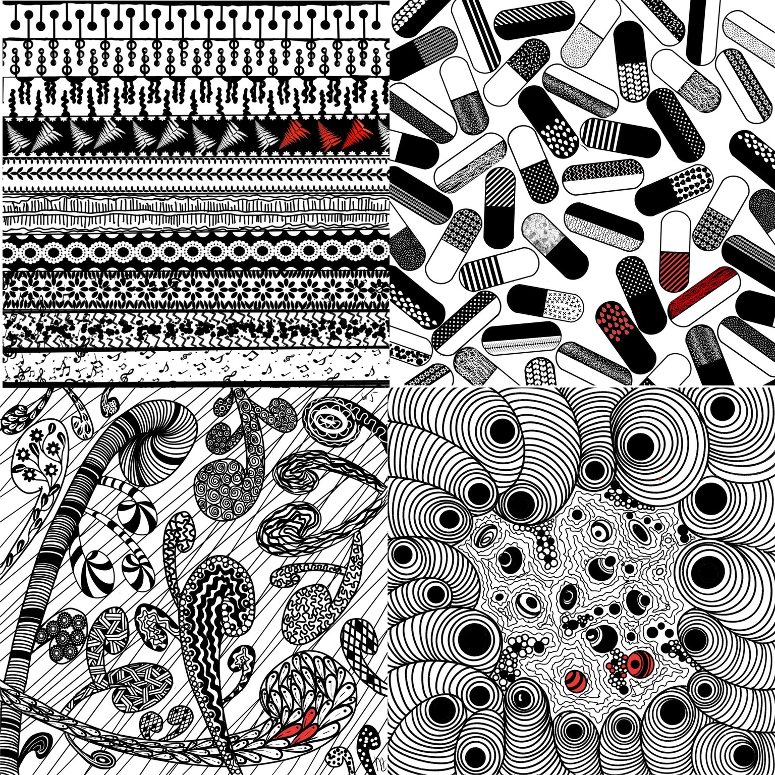 45 days of Zentangle with procreate - image 7 - student project