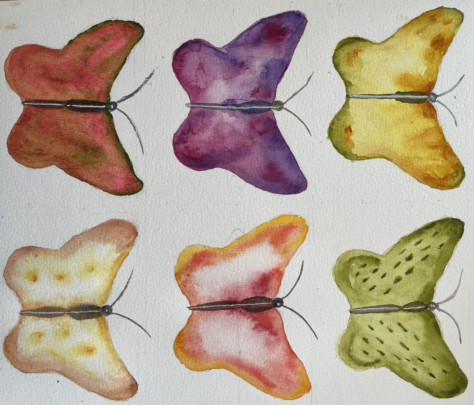 Butterflies wet in wet - image 1 - student project