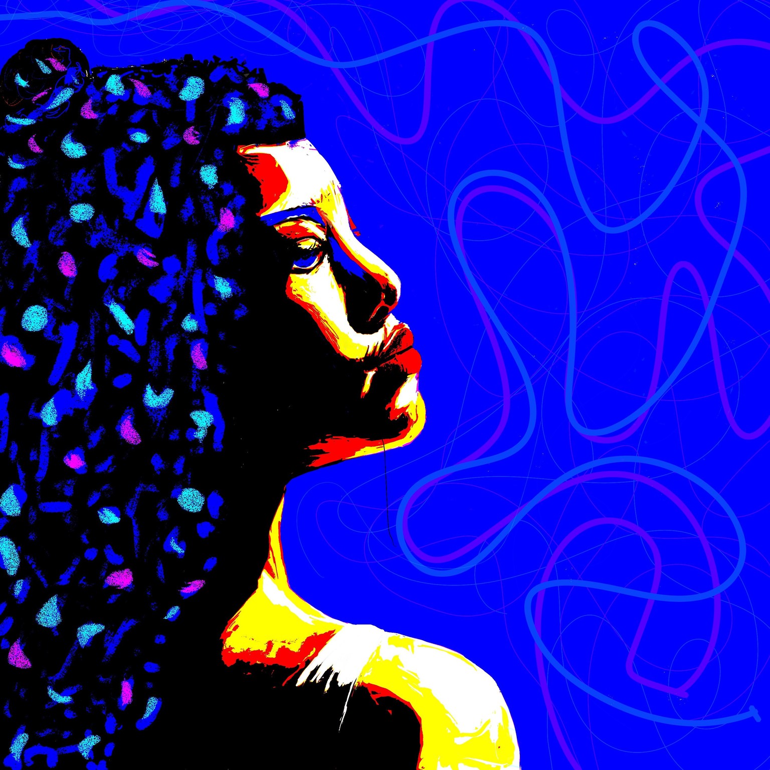 Colorful portraits - image 10 - student project