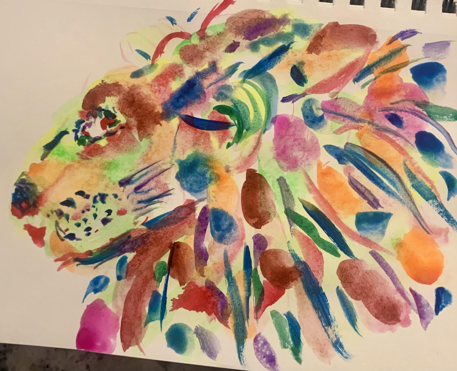 Vivid Lion Portrait - image 1 - student project