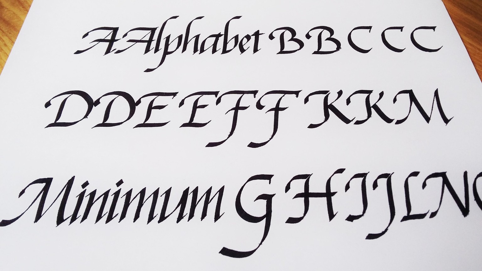 Italics following Seb Lester - image 5 - student project