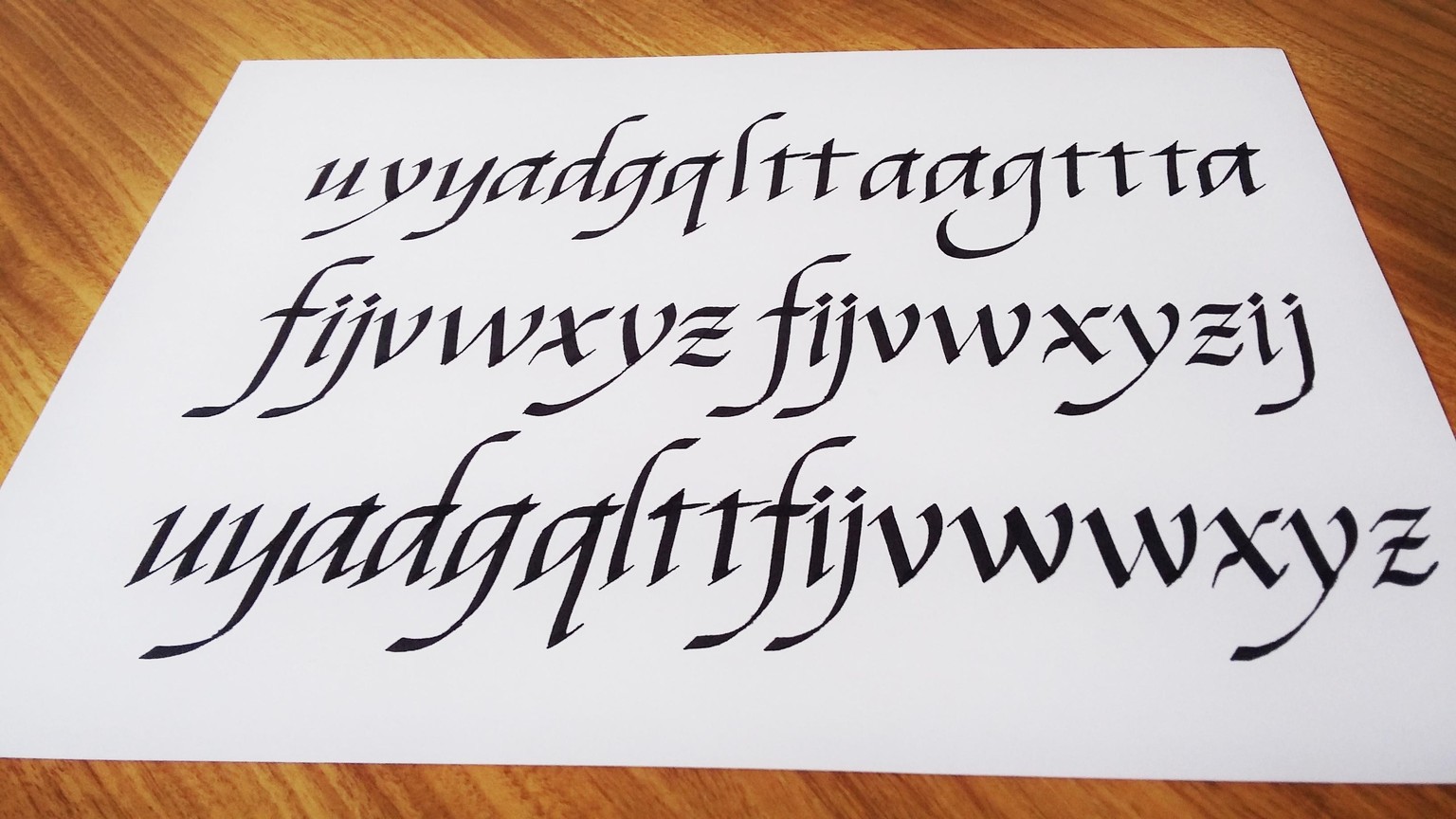 Italics following Seb Lester - image 3 - student project