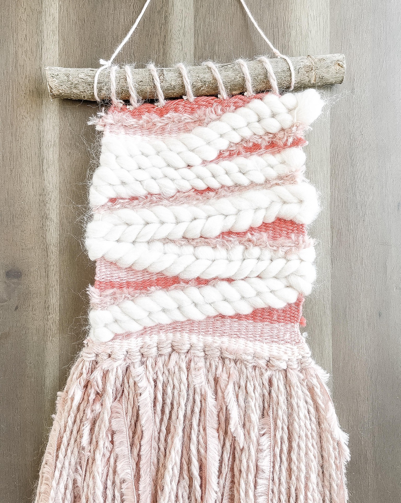 Coral Woven Wall Hanging - image 2 - student project