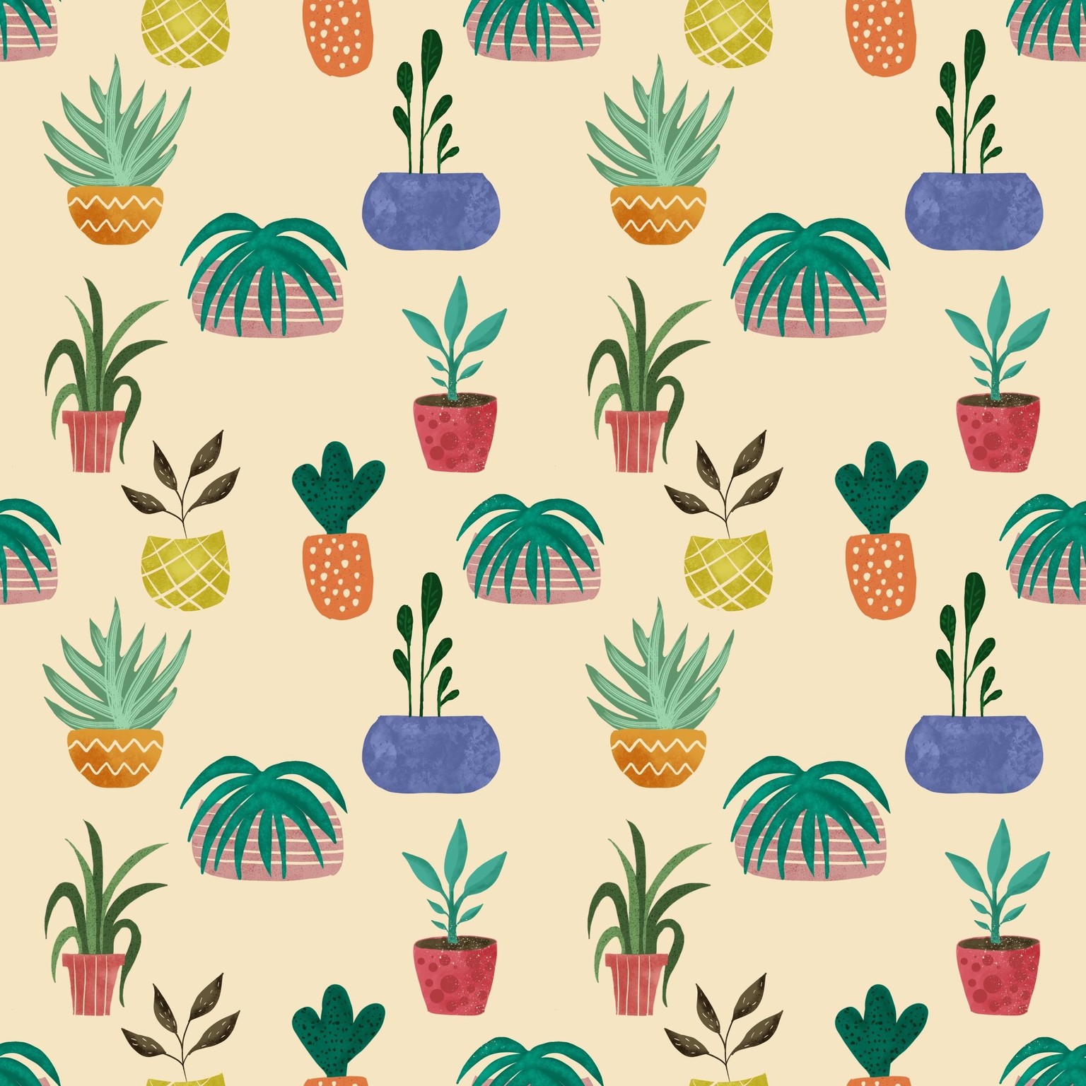 Procreate Repeating Pattern - image 1 - student project
