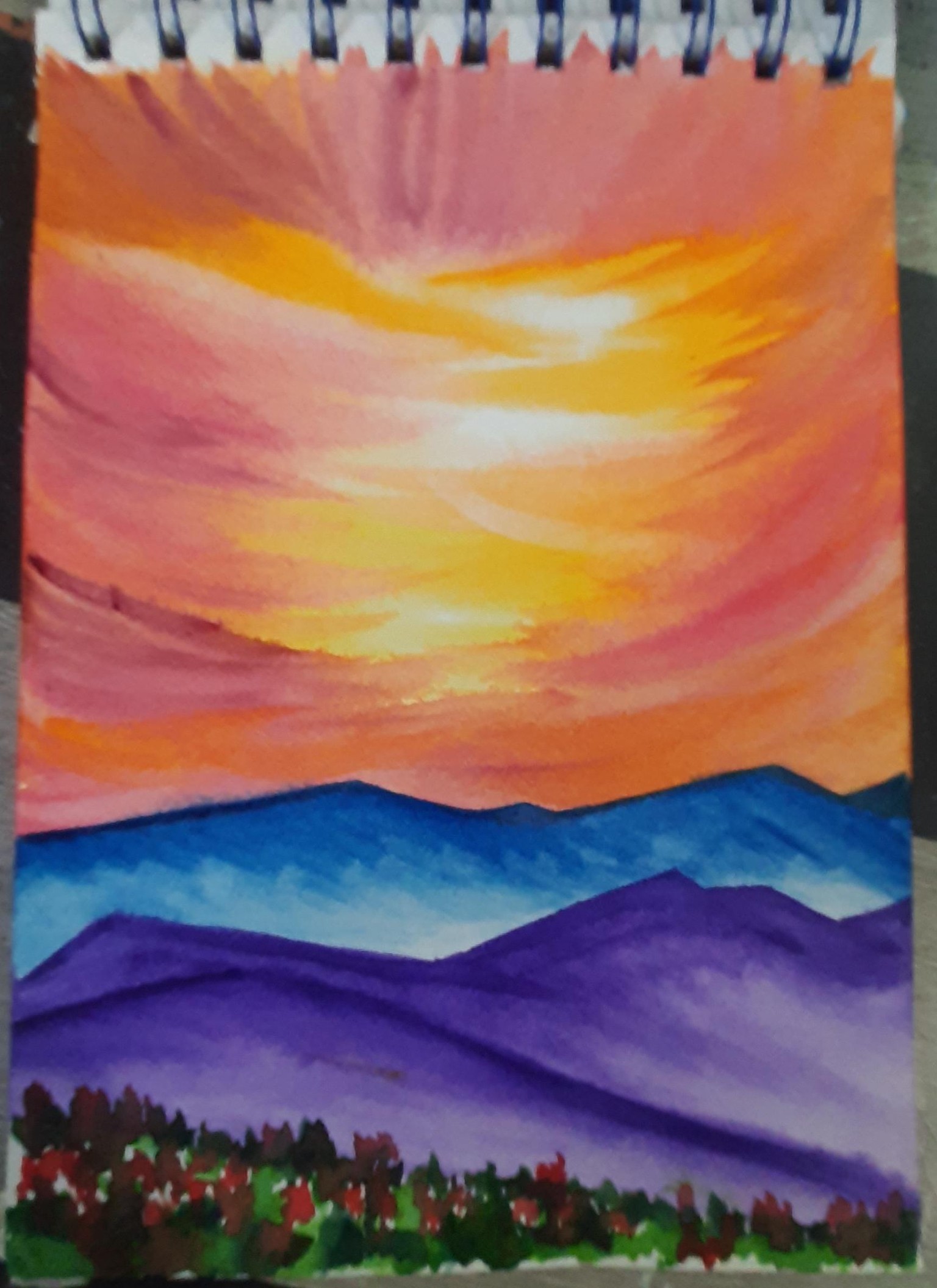 15 days of experesive watercolour skies:week 2 - image 2 - student project