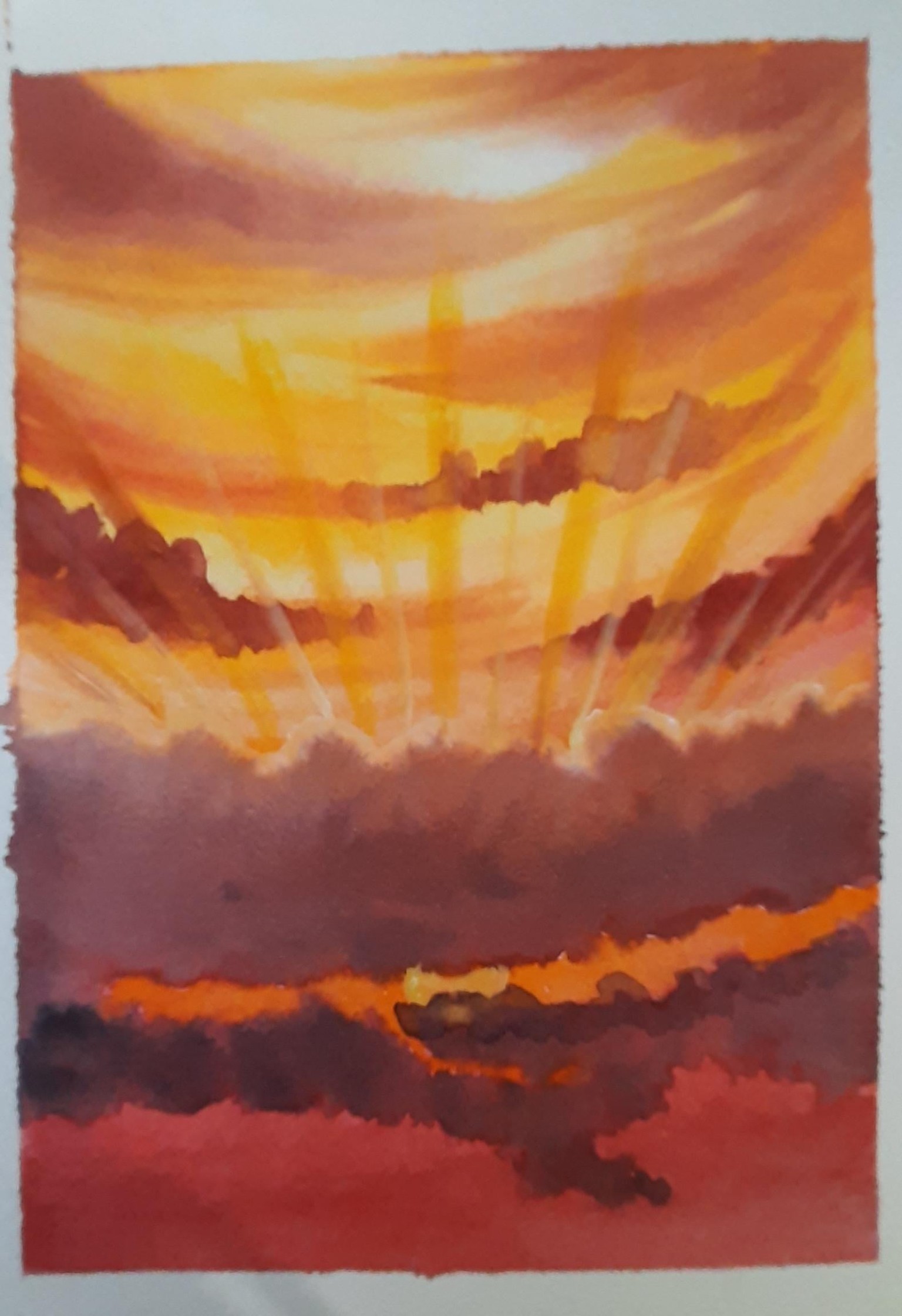 15 days of experesive watercolour skies:week 2 - image 1 - student project