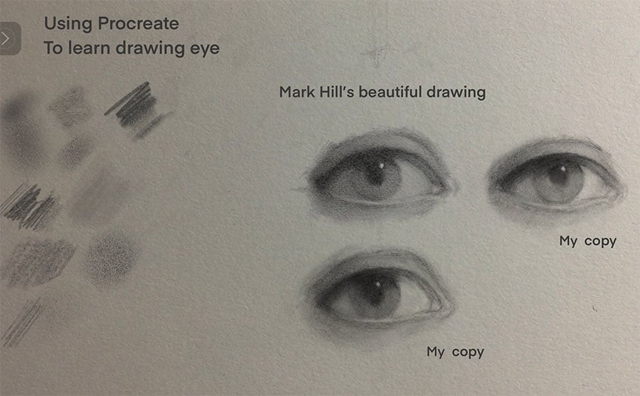 Drawing Eye Practice from Mark Hill Class - image 1 - student project