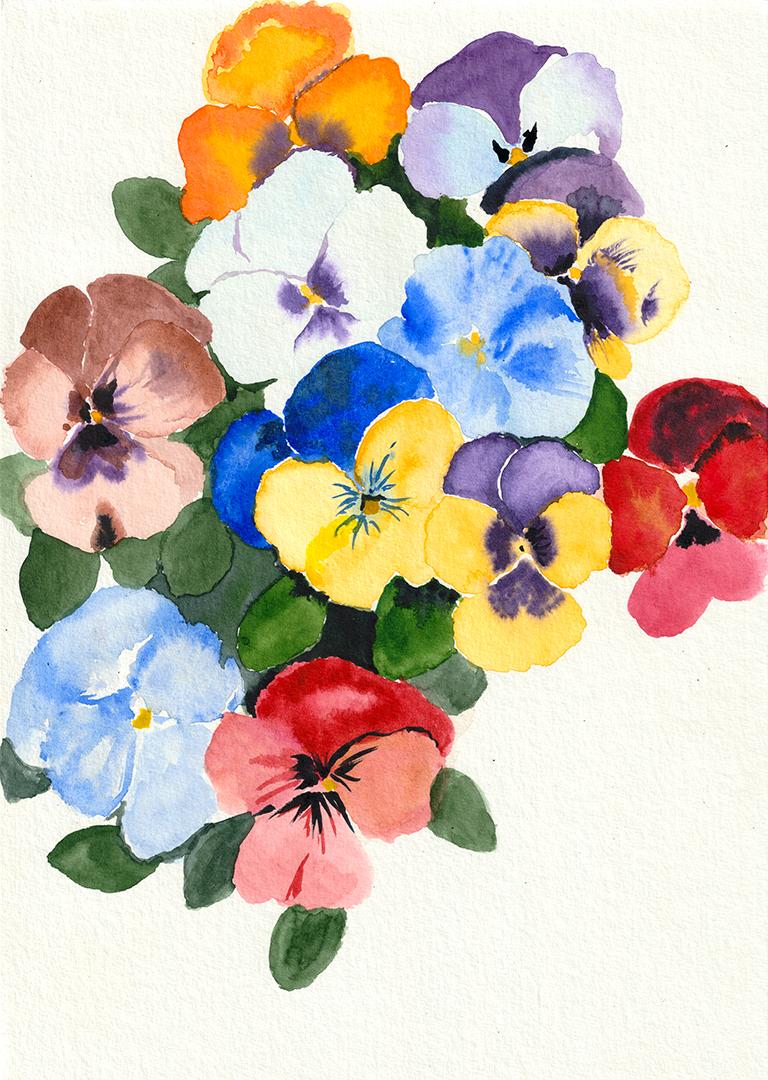 Floral Practice In Watercolor - image 2 - student project