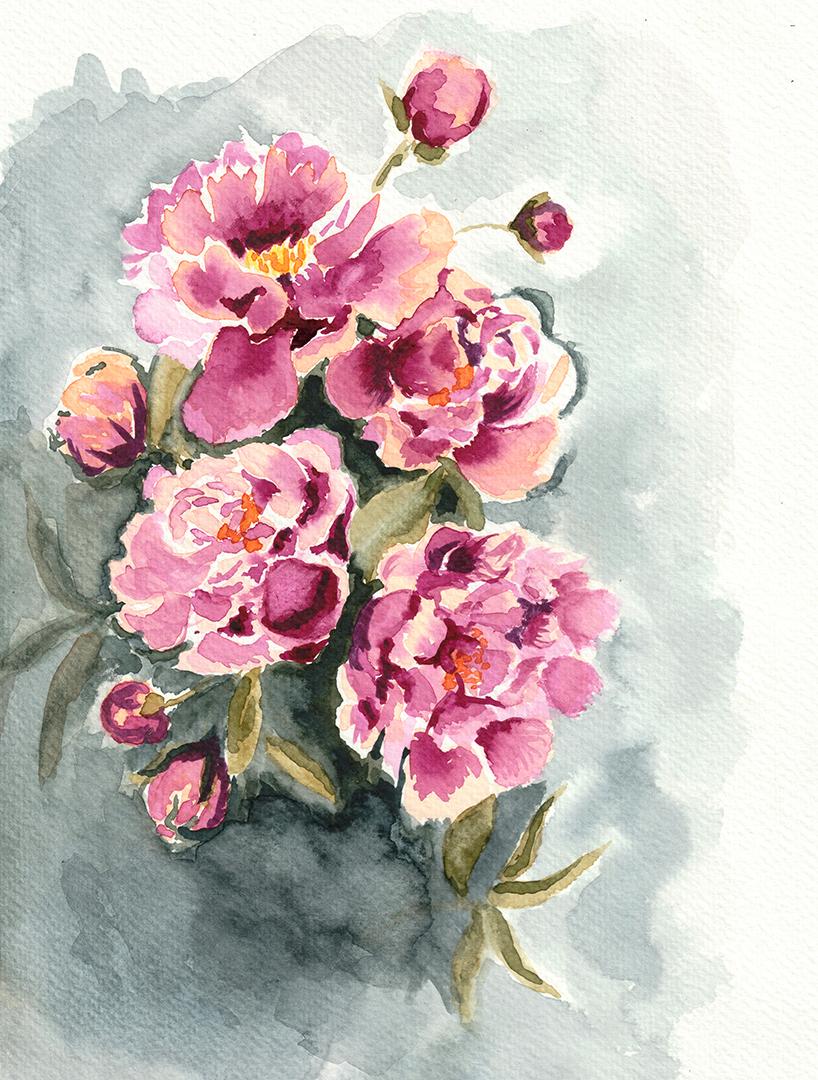 Floral Practice In Watercolor - image 1 - student project