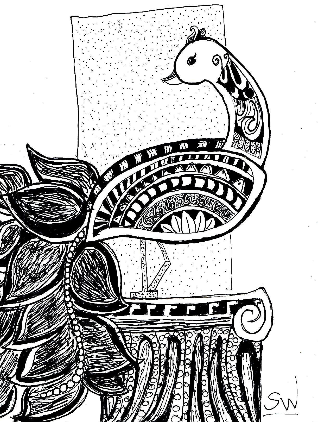 Relaxing Peacock - image 1 - student project