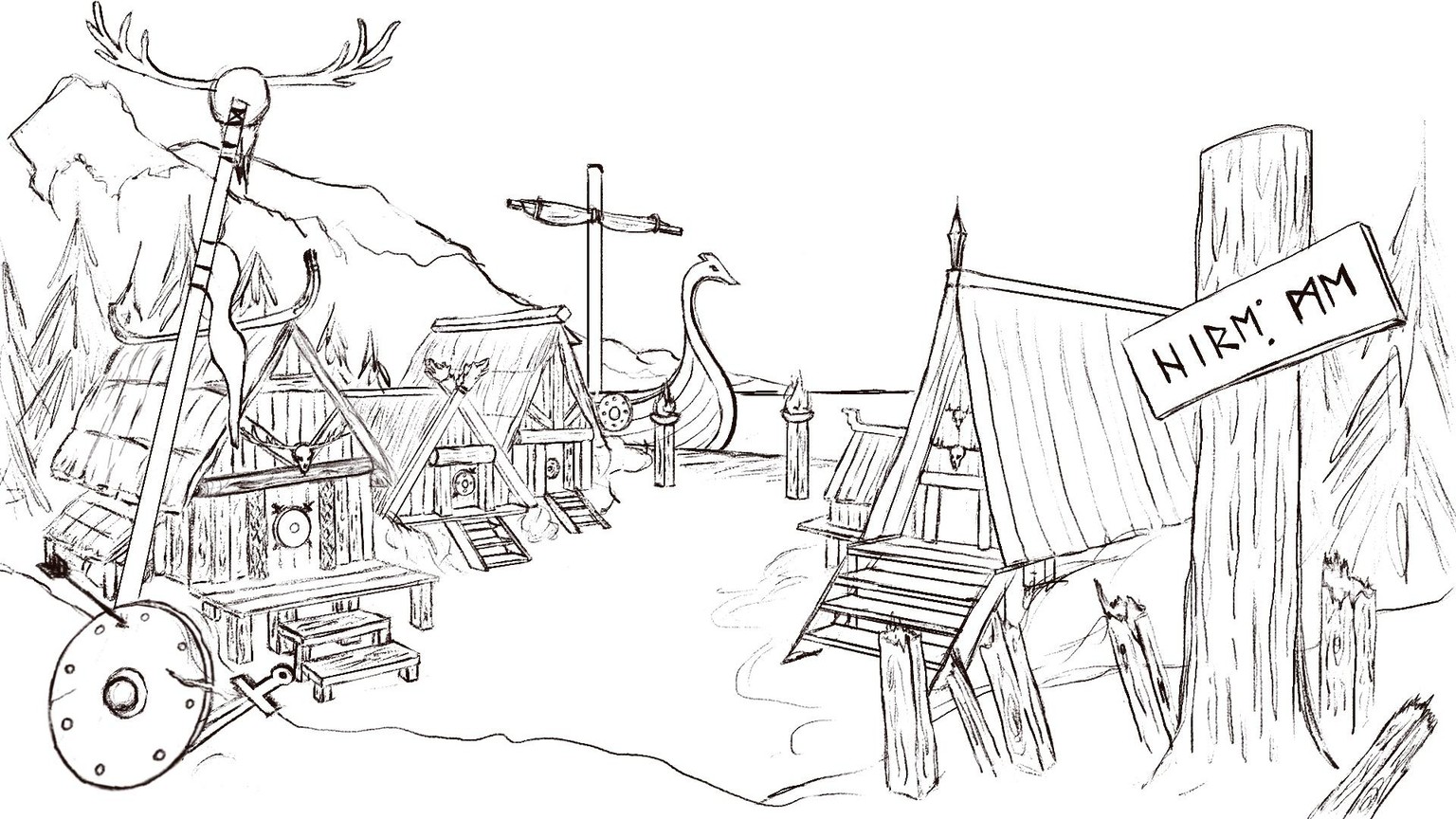 Viking village - image 2 - student project