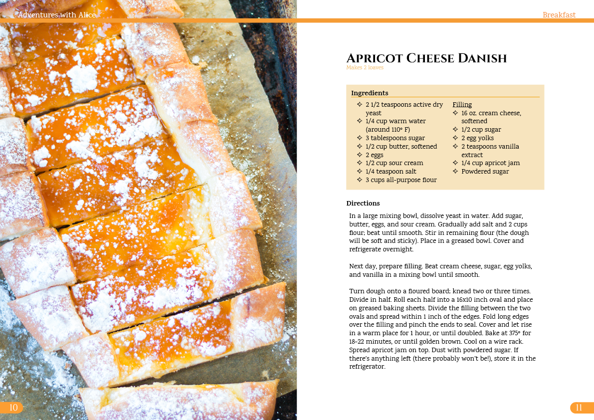 Cookbook design - image 3 - student project