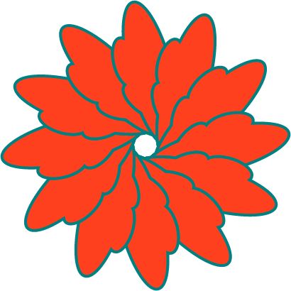 Overlapped Shape Flower - image 1 - student project