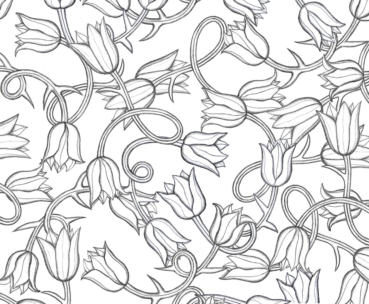 From drawn pattern to Illustrator pattern - image 1 - student project