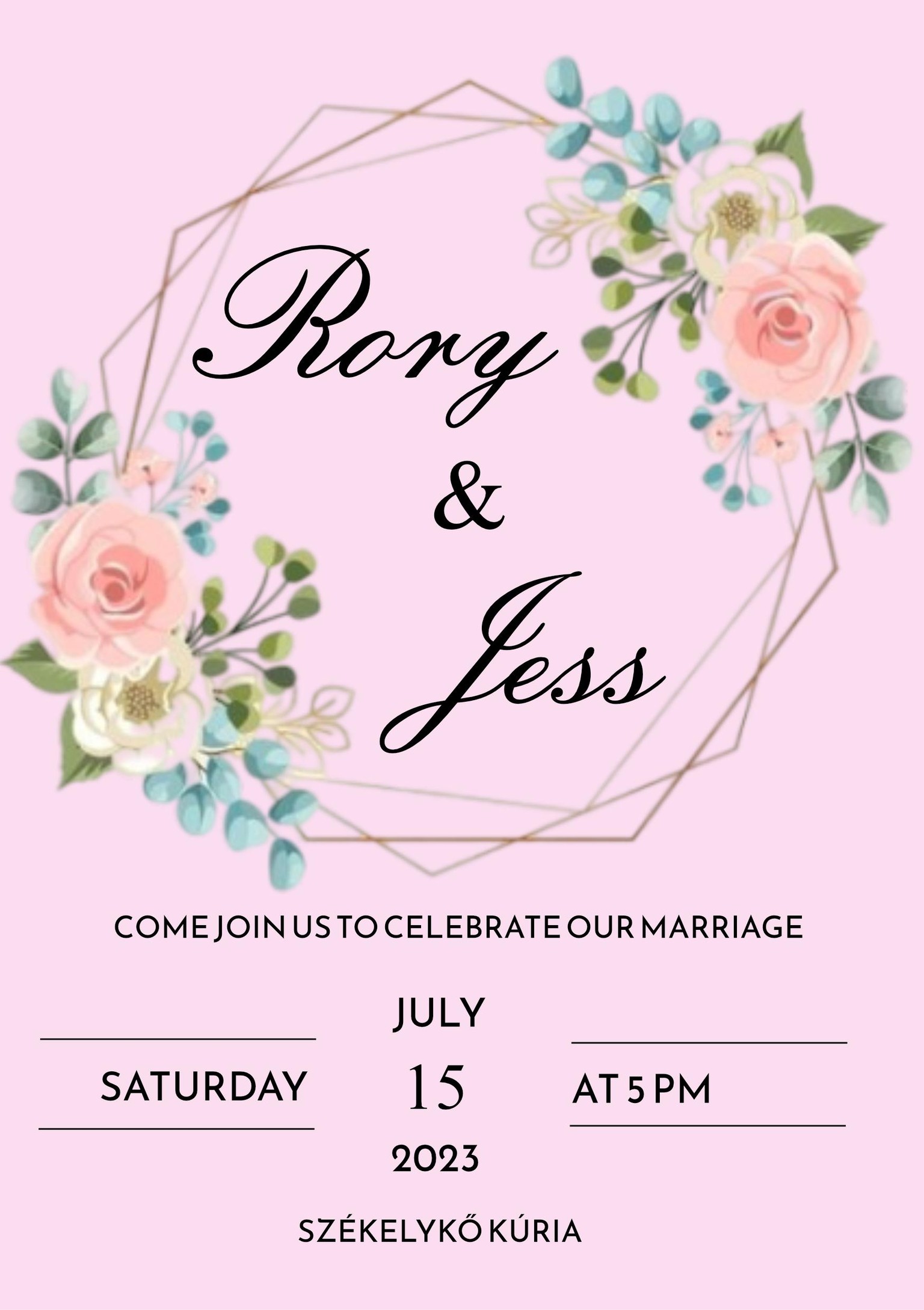 Wedding invitation - image 1 - student project