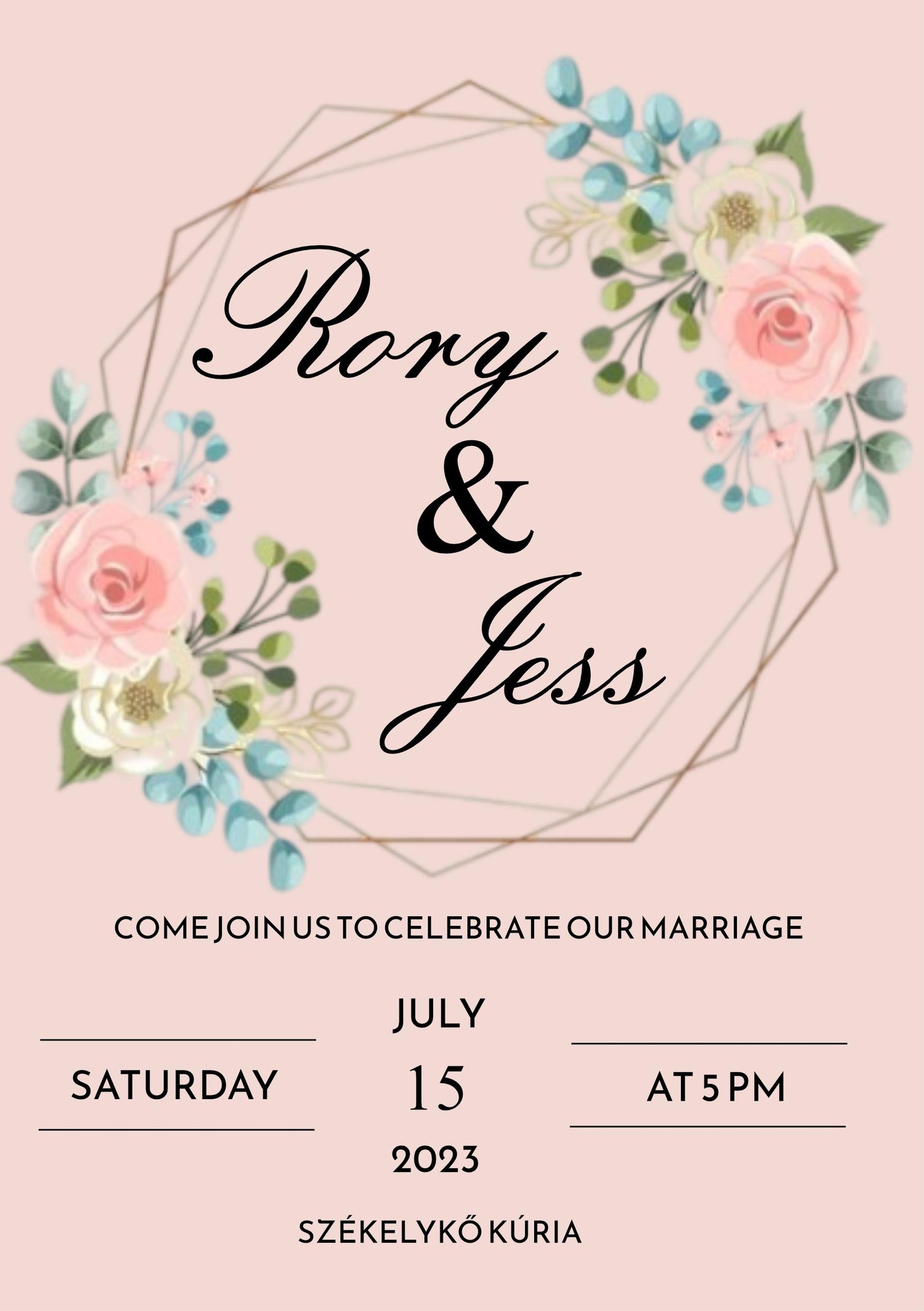 Wedding invitation - image 2 - student project
