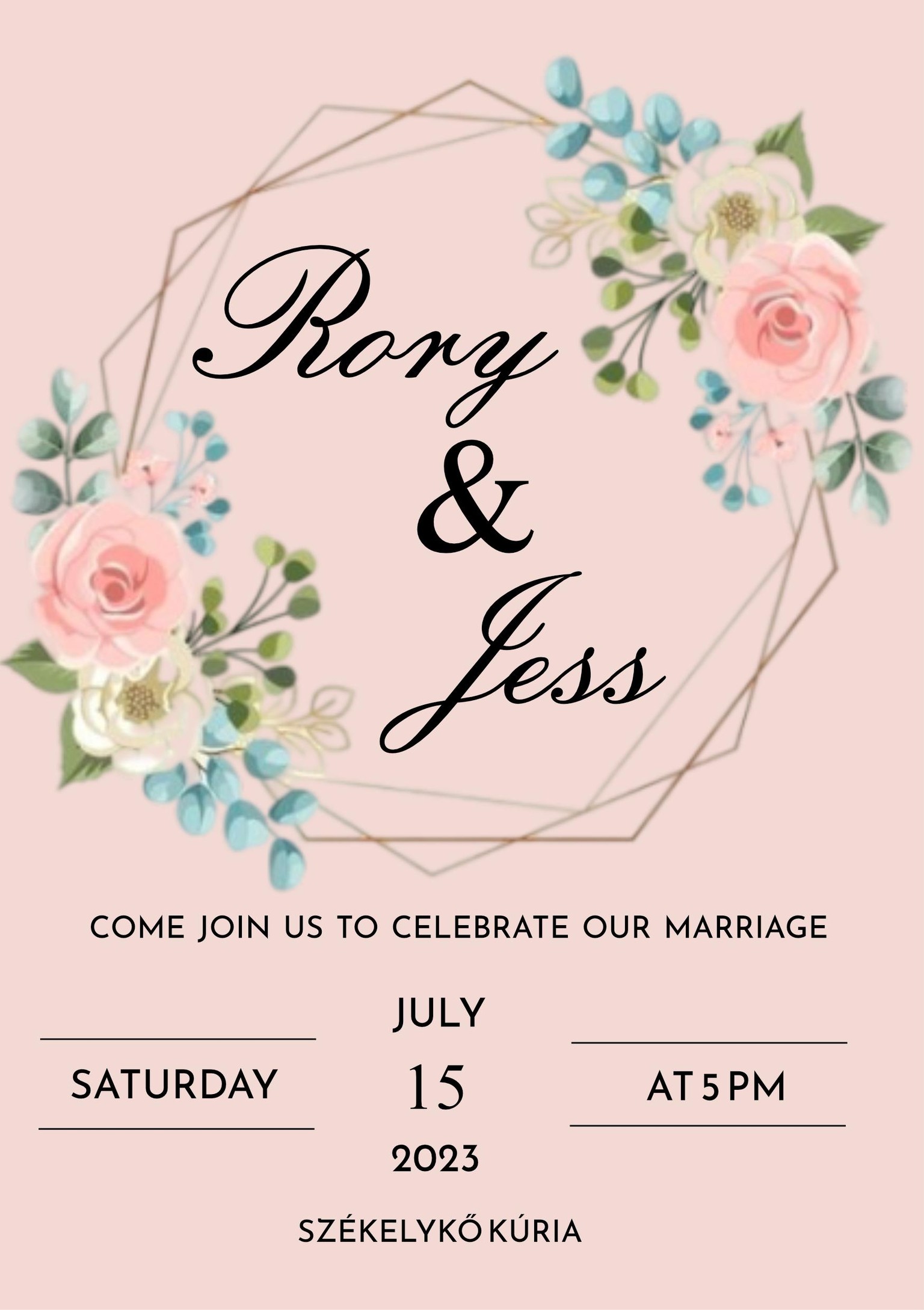 Wedding invitation - image 3 - student project