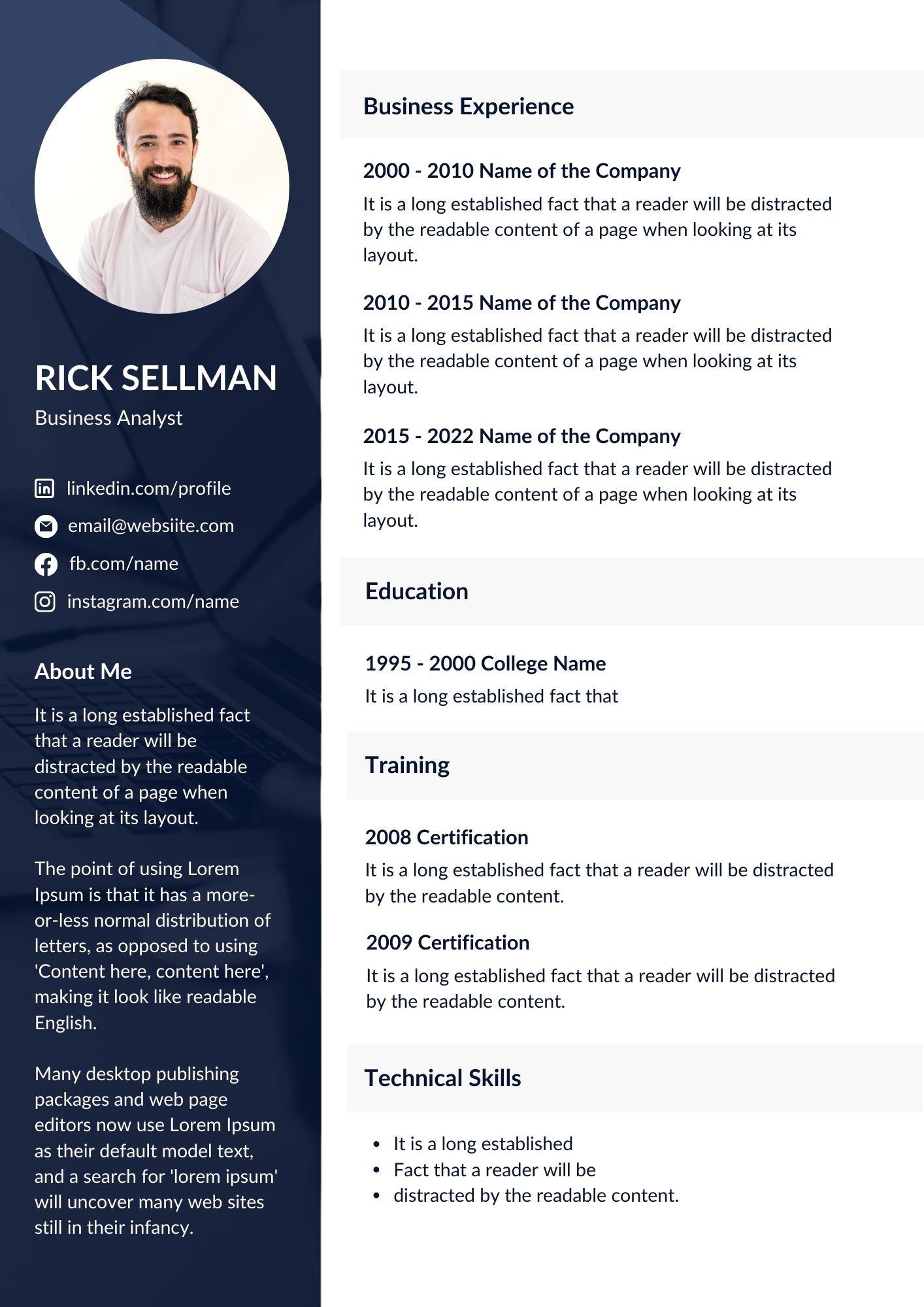 My Resume Project - image 1 - student project