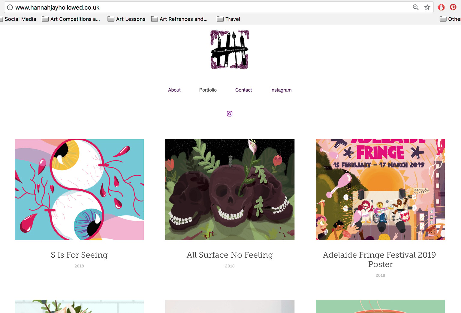 Hannah Jay Hollowed Illustration Branding and Promotion kickstart course - image 1 - student project