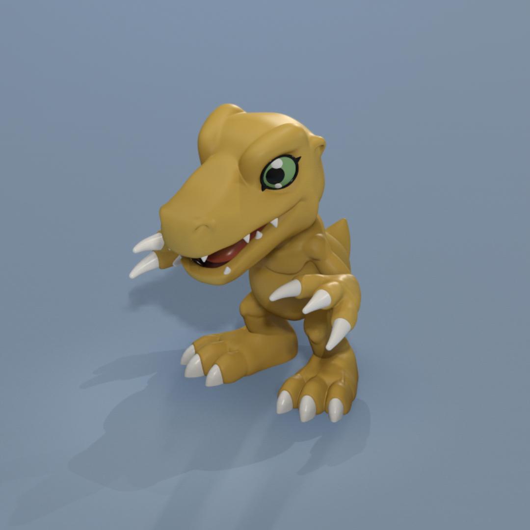 Agumon - 3D printable model - image 3 - student project