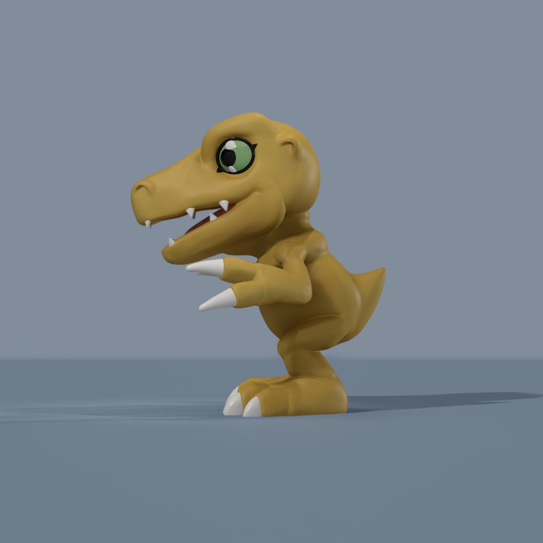Agumon - 3D printable model - image 1 - student project