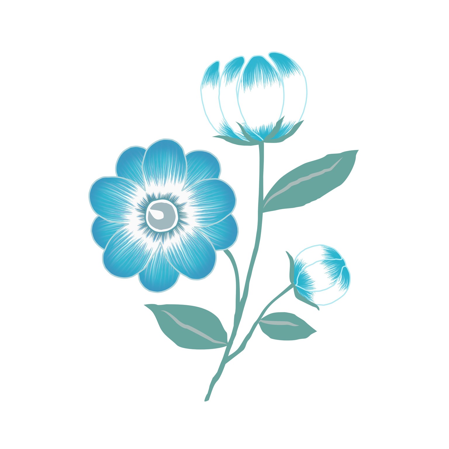 My First Flower Vector Drawing - image 1 - student project