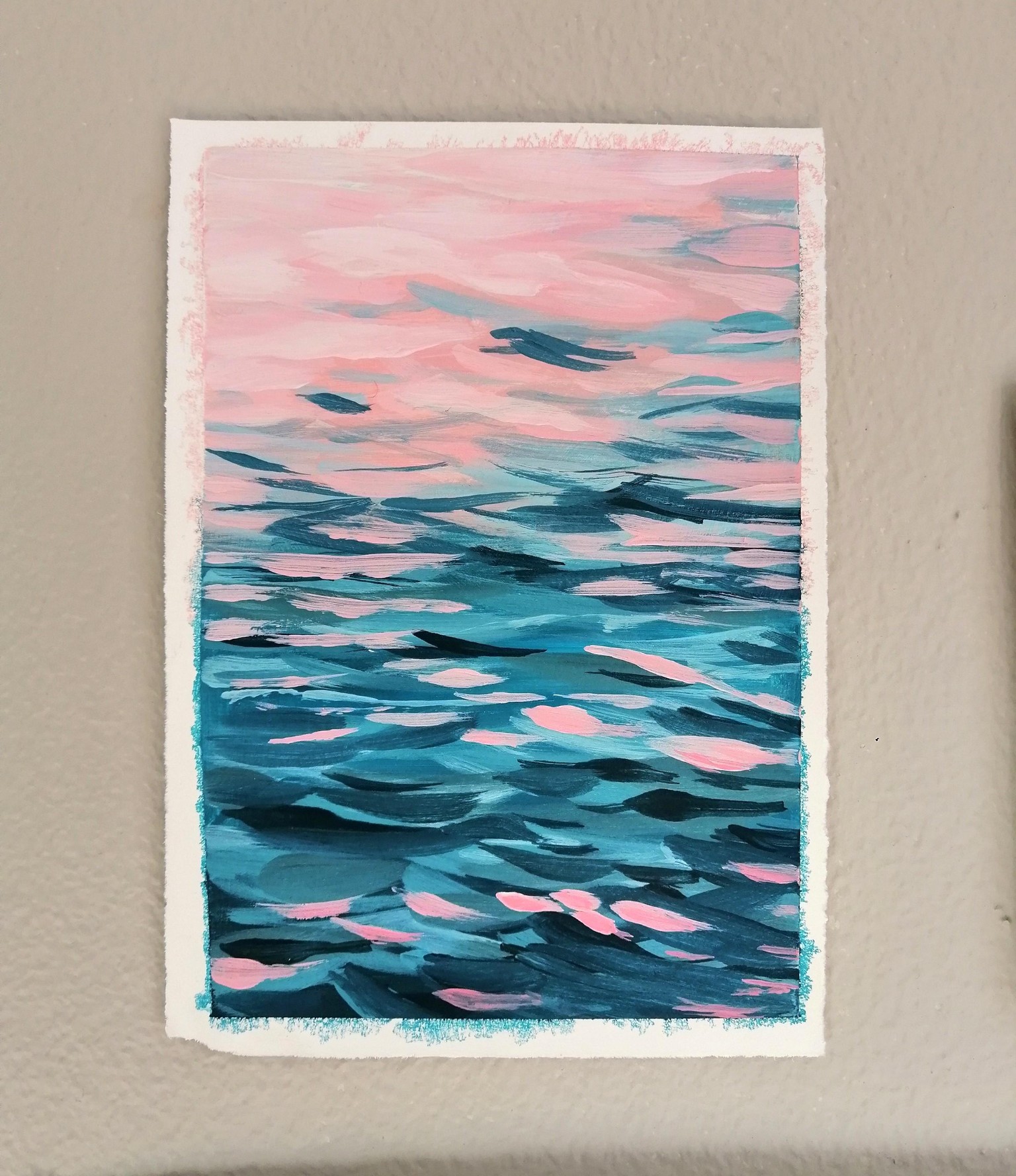 Acrylic Ocean Water Painting - image 6 - student project
