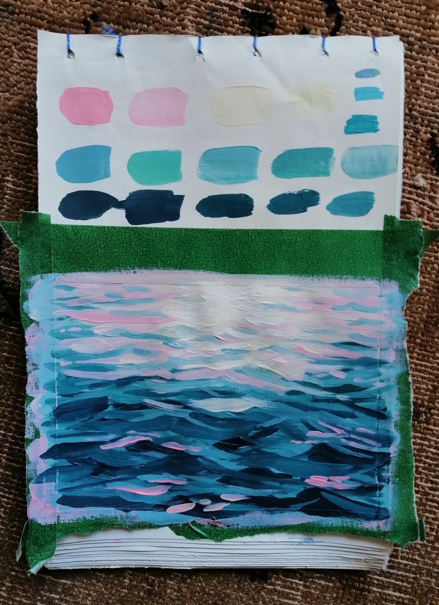 Acrylic Ocean Water Painting - image 3 - student project