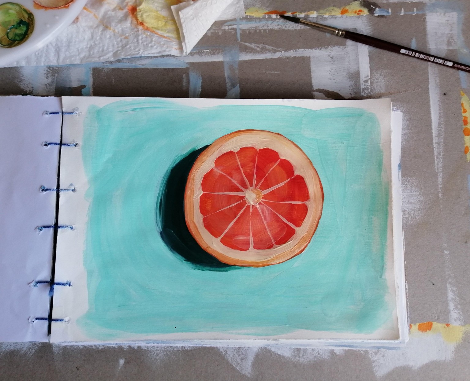 Fruit and Veg Studies in Acrylic - image 7 - student project