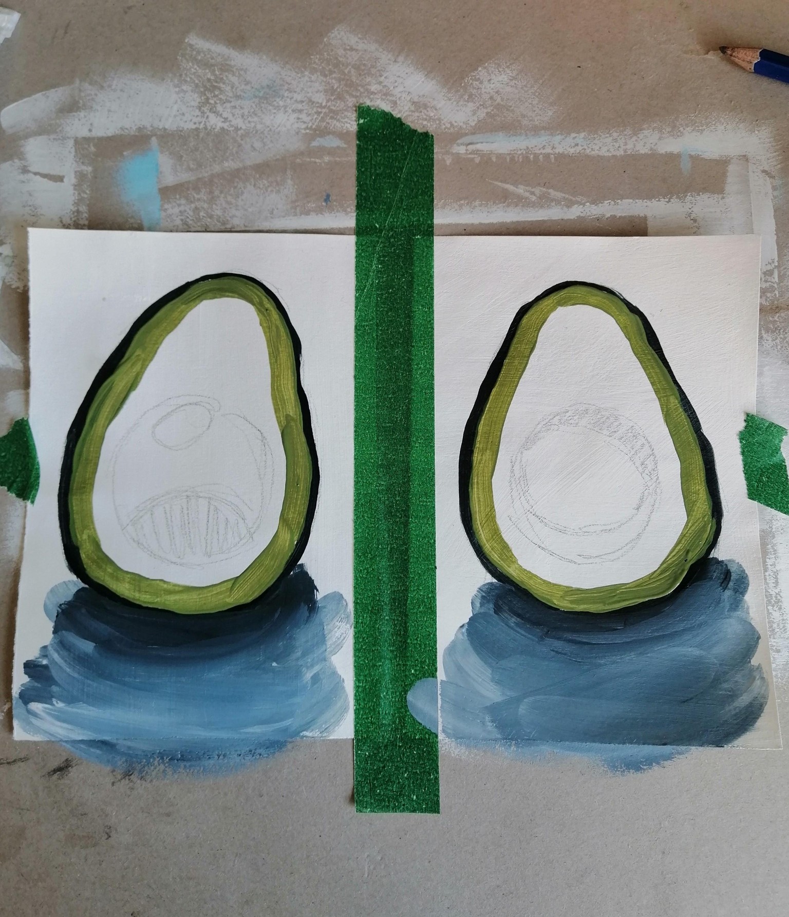 Fruit and Veg Studies in Acrylic - image 1 - student project