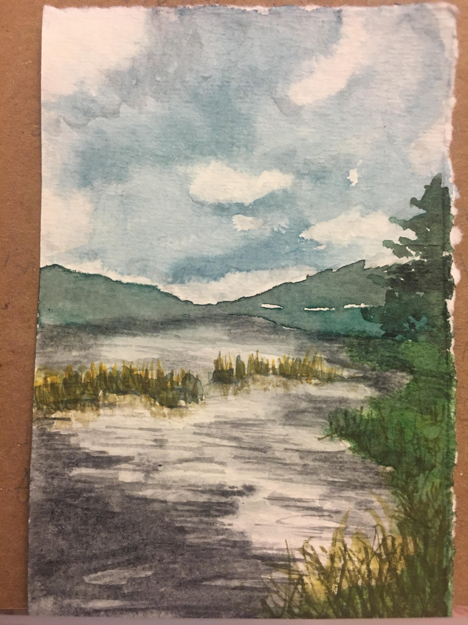 painting landscapes from reference photo - image 1 - student project