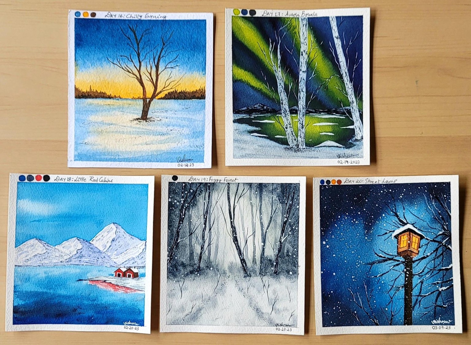 30 Day Watercolor Challenge: Let's Explore Winter Season with Watercolors - image 3 - student project