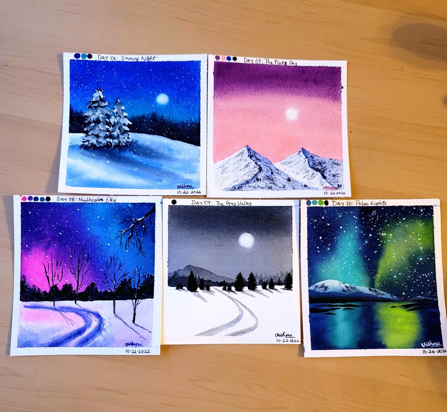30 Day Watercolor Challenge: Let's Explore Winter Season with Watercolors - image 5 - student project