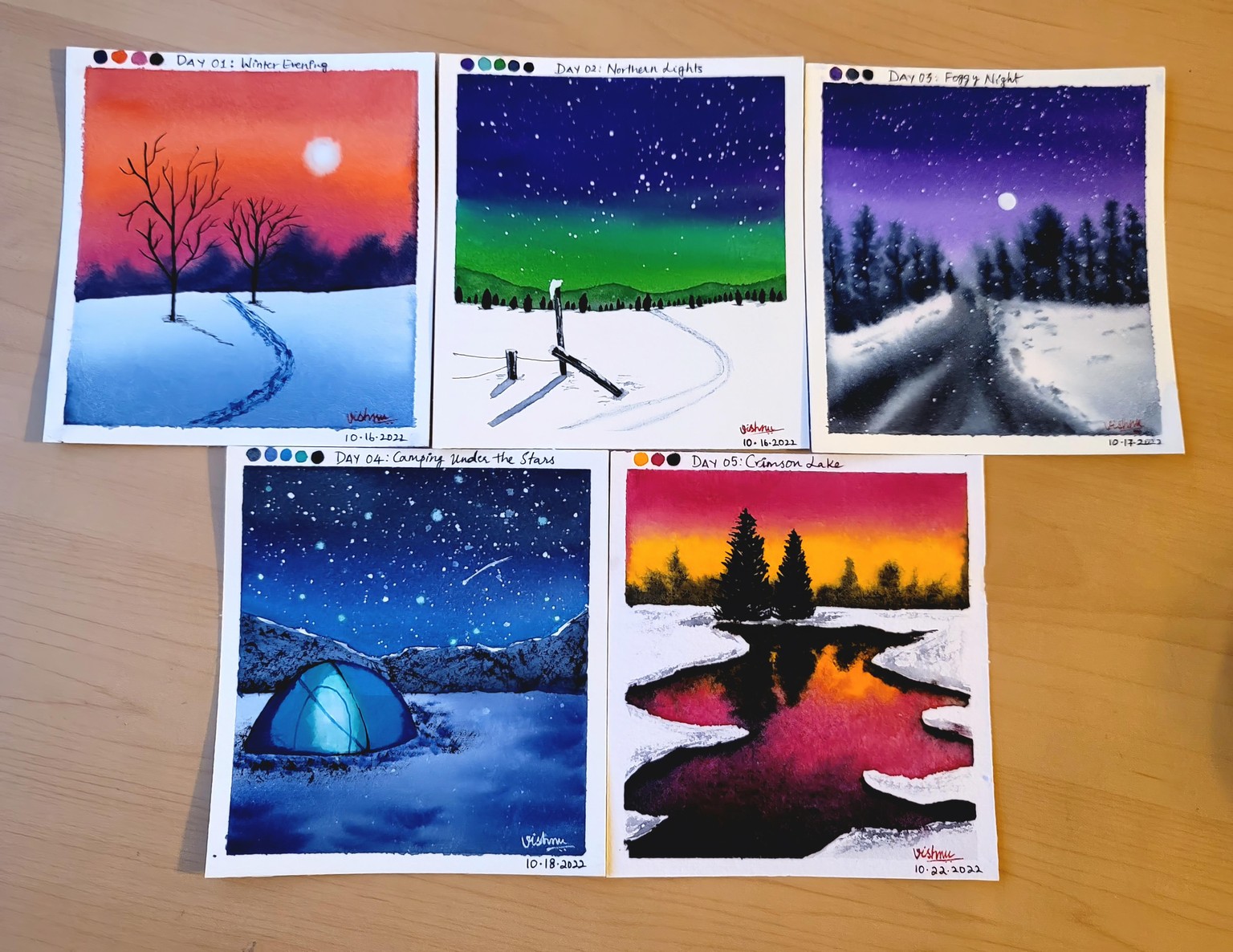 30 Day Watercolor Challenge: Let's Explore Winter Season with Watercolors - image 6 - student project