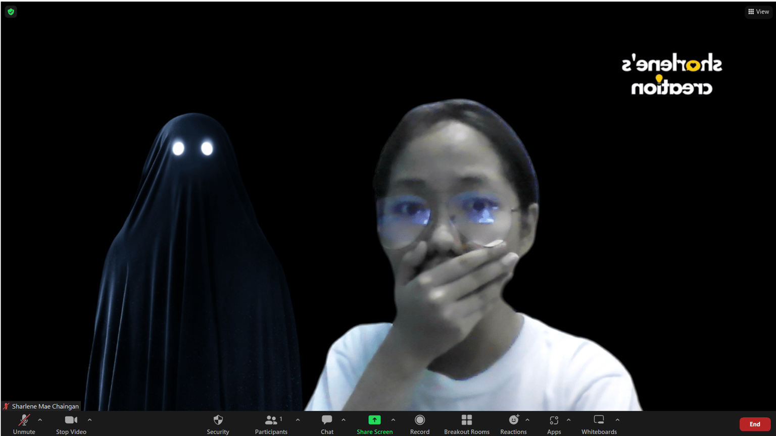 Sharlene's Zoom Background - Halloween Theme - image 1 - student project